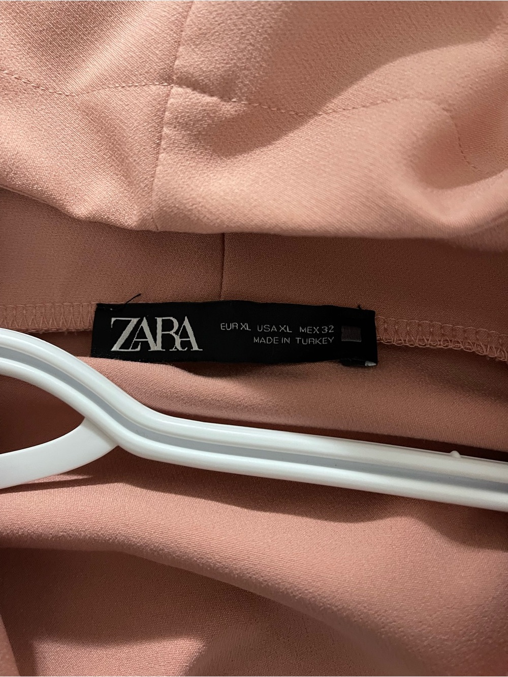 Zara Colorblock Half-Zip Hoodie in Dusty Rose, Black & White - Picture 4 of 7